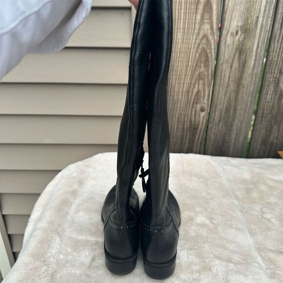 Sam Edelman Prina Women's Black Riding Boots Size 7 Studded Detailing - Picture 4 of 15